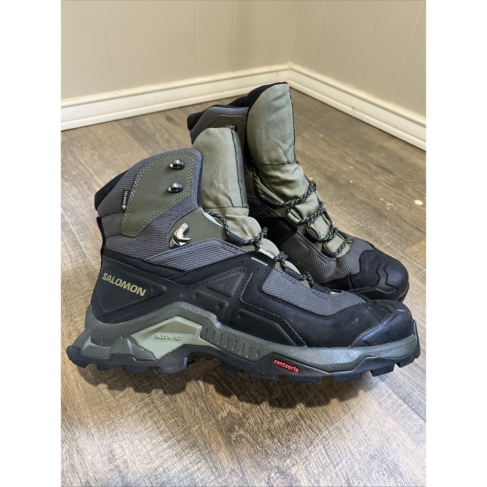 Salomon Quest Element Gore-Tex Hiking Boots Men's US Size 11 Olive Green Black - Picture 2 of 9